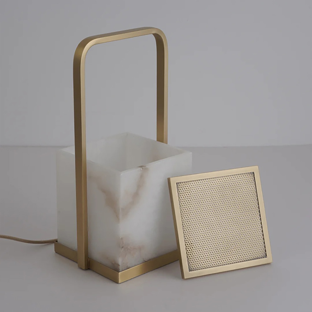 Light luxury minimalist bedroom study living room decoration portable table lamp