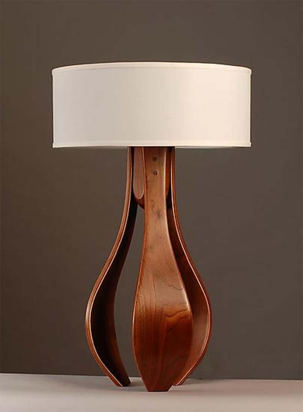 Unique designer bedroom living room wooden decorative table lamp