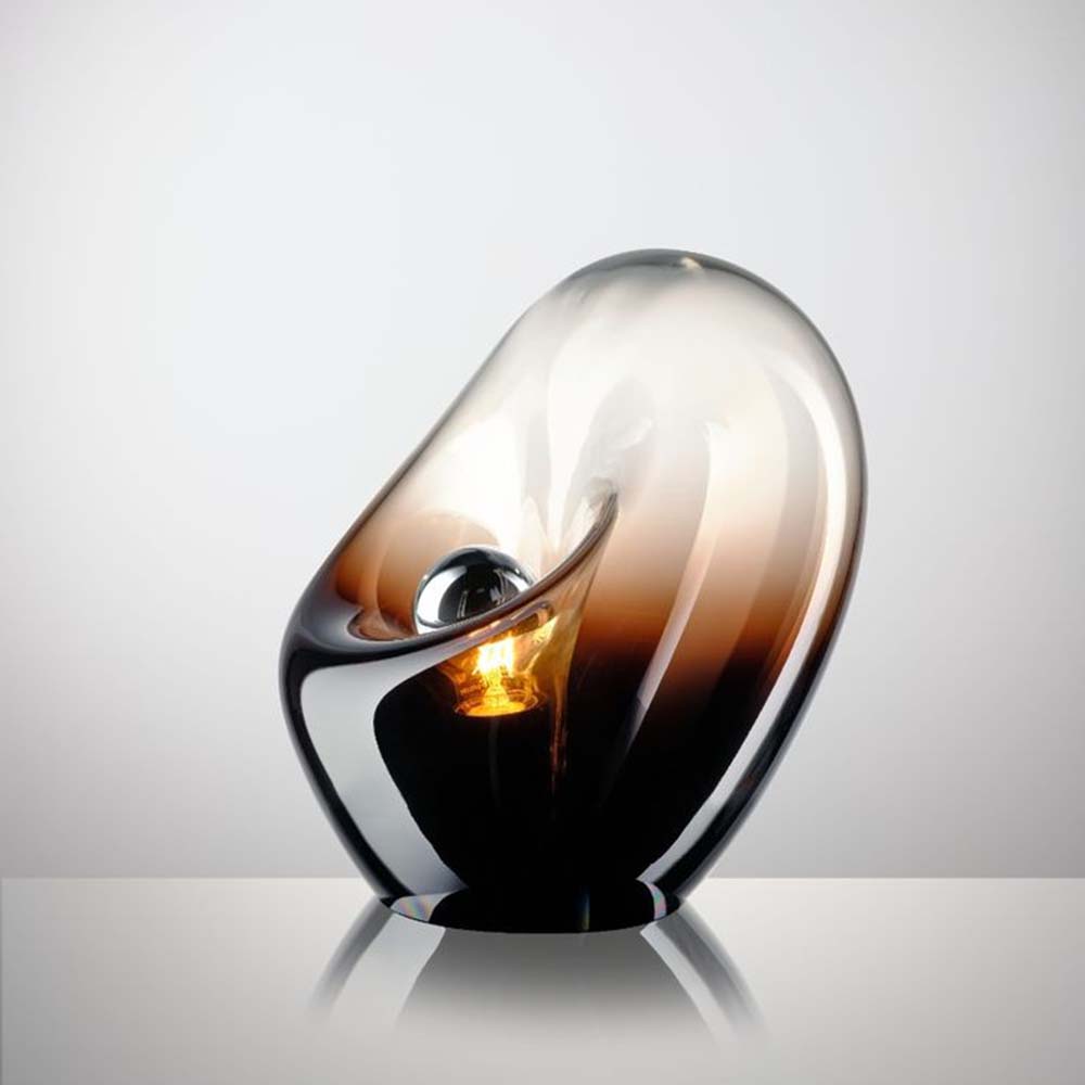 Modern simple creative designer glass decorative table lamp