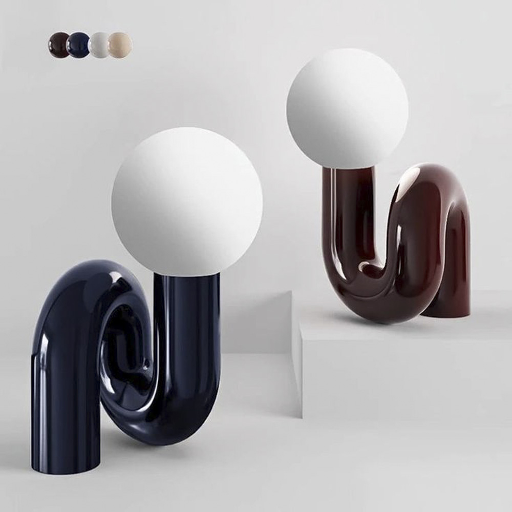Creative design spherical tubular table lamp living room bedroom decoration table lamp