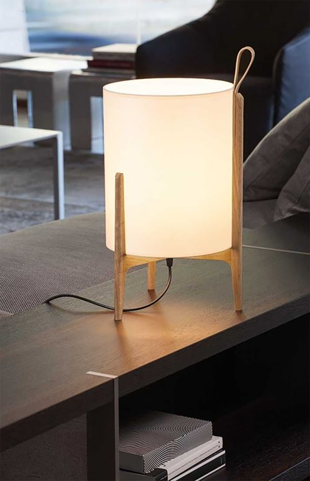 Brown Glass Shade Lamp