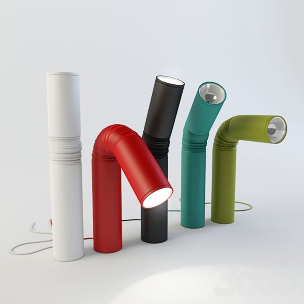 Colorful creative design tubular LED table lamp living room decorative table lamp
