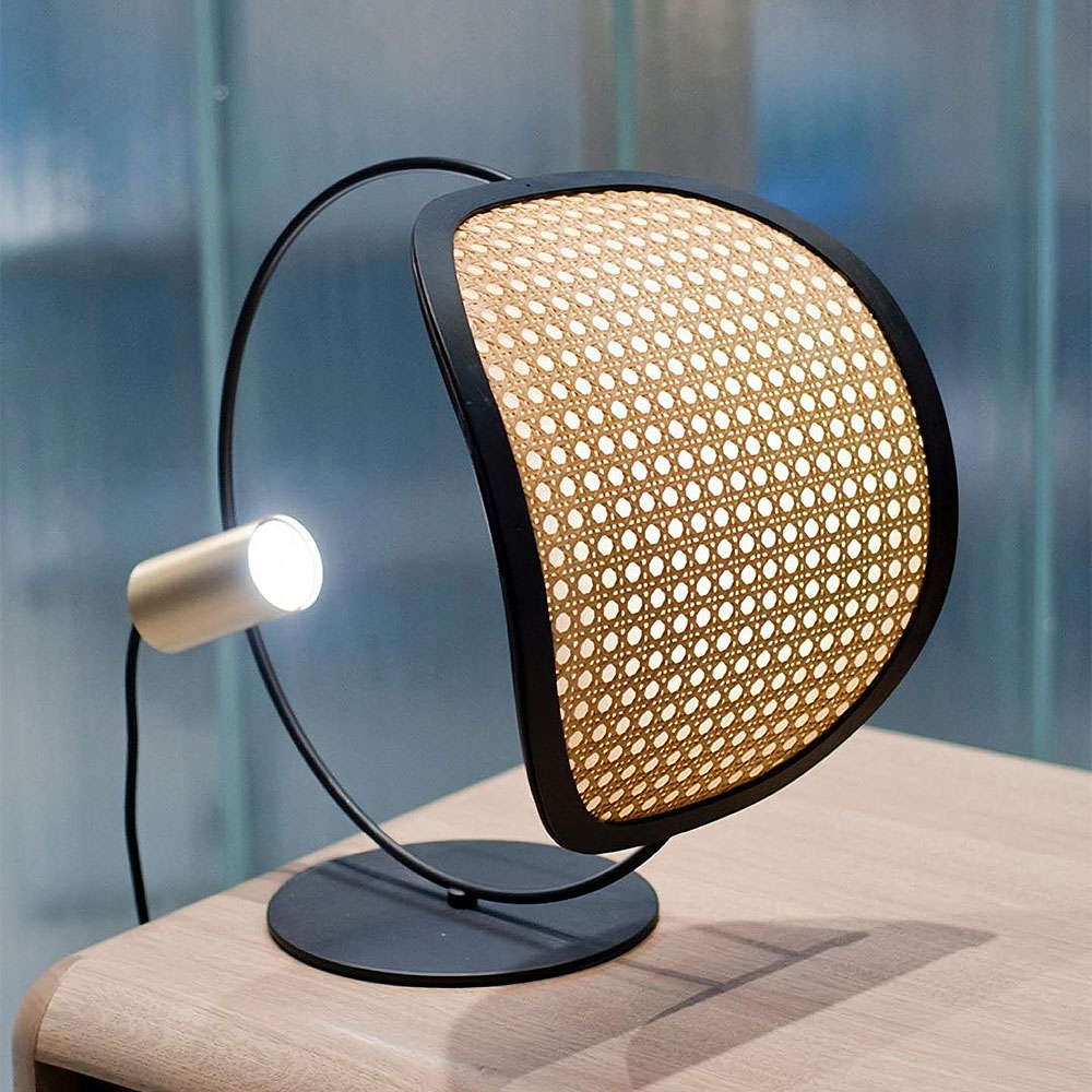 vintage designer rattan table lamp bedroom living room decorative bedside lamp