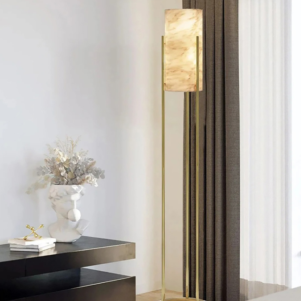 Metal and marble simple floor lamp living room bedroom custom floor lamp