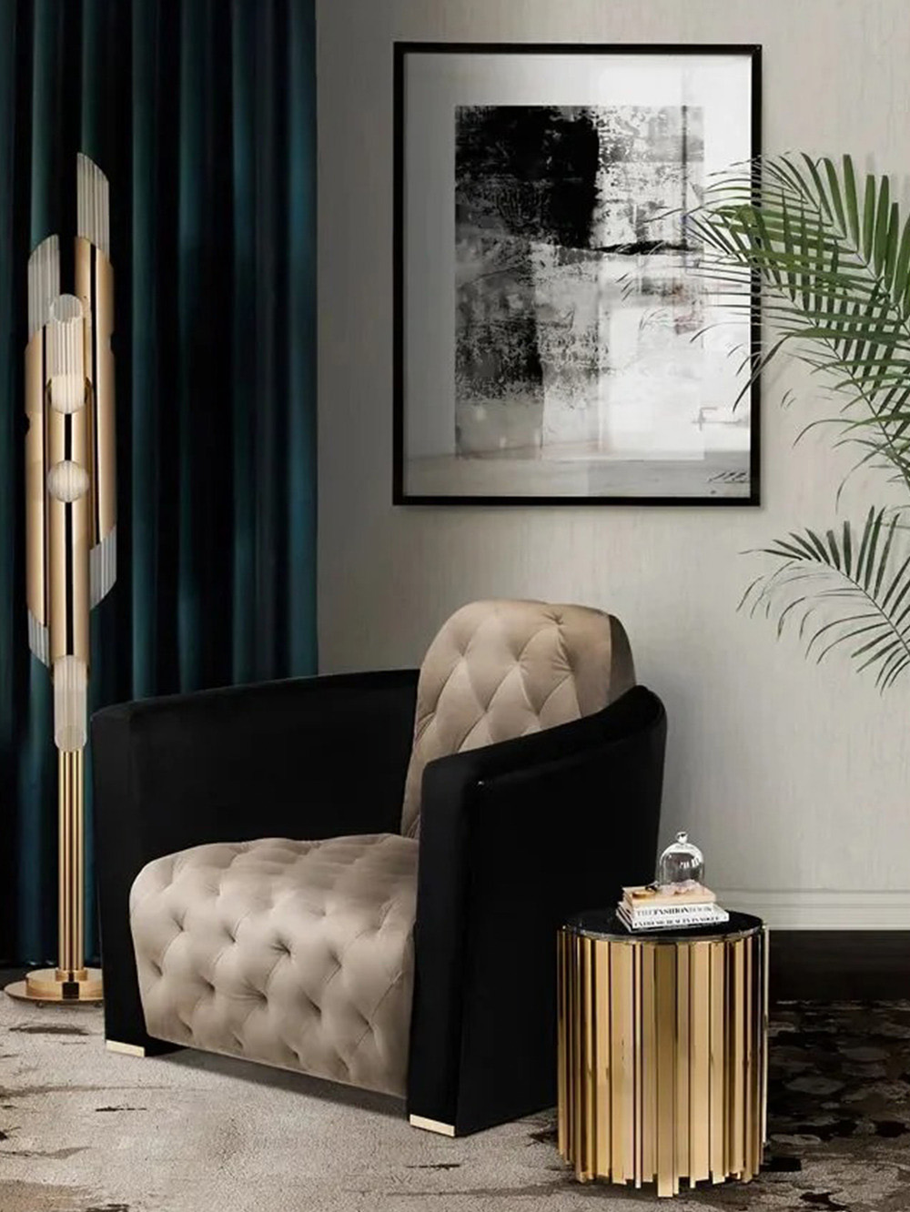 luxury crystal floor lamp