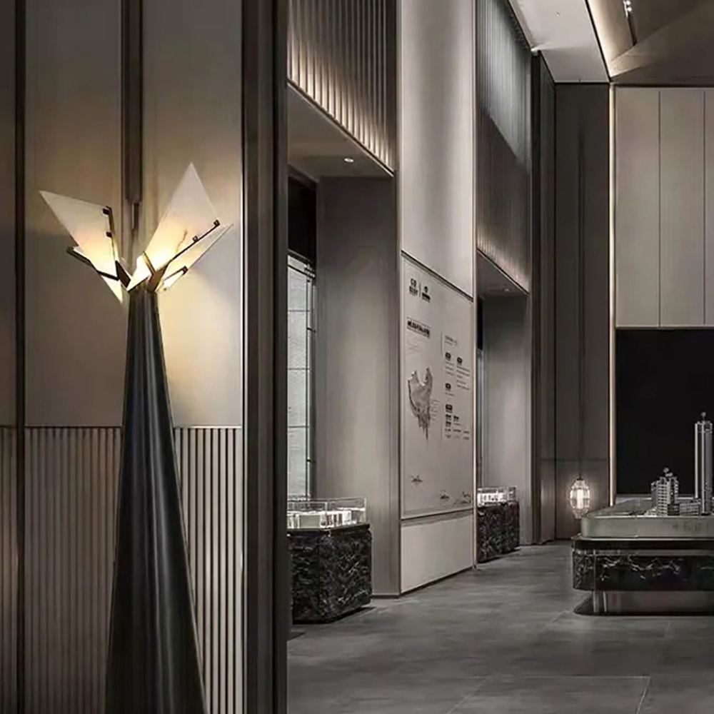 Unique design factory customized home simple villa corridor decoration floor lamp