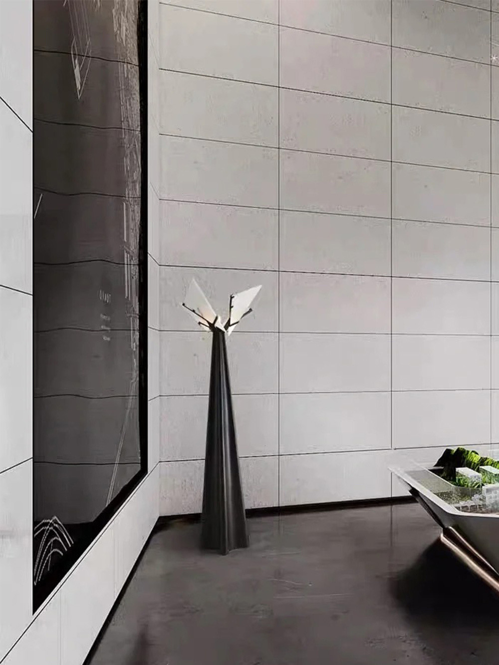 luxury crystal floor lamp