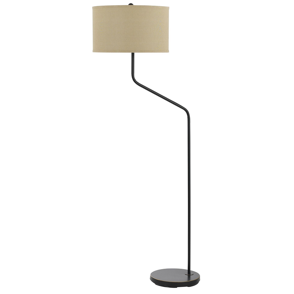 Linen fabric floor lamp retro atmosphere study living room floor lamp