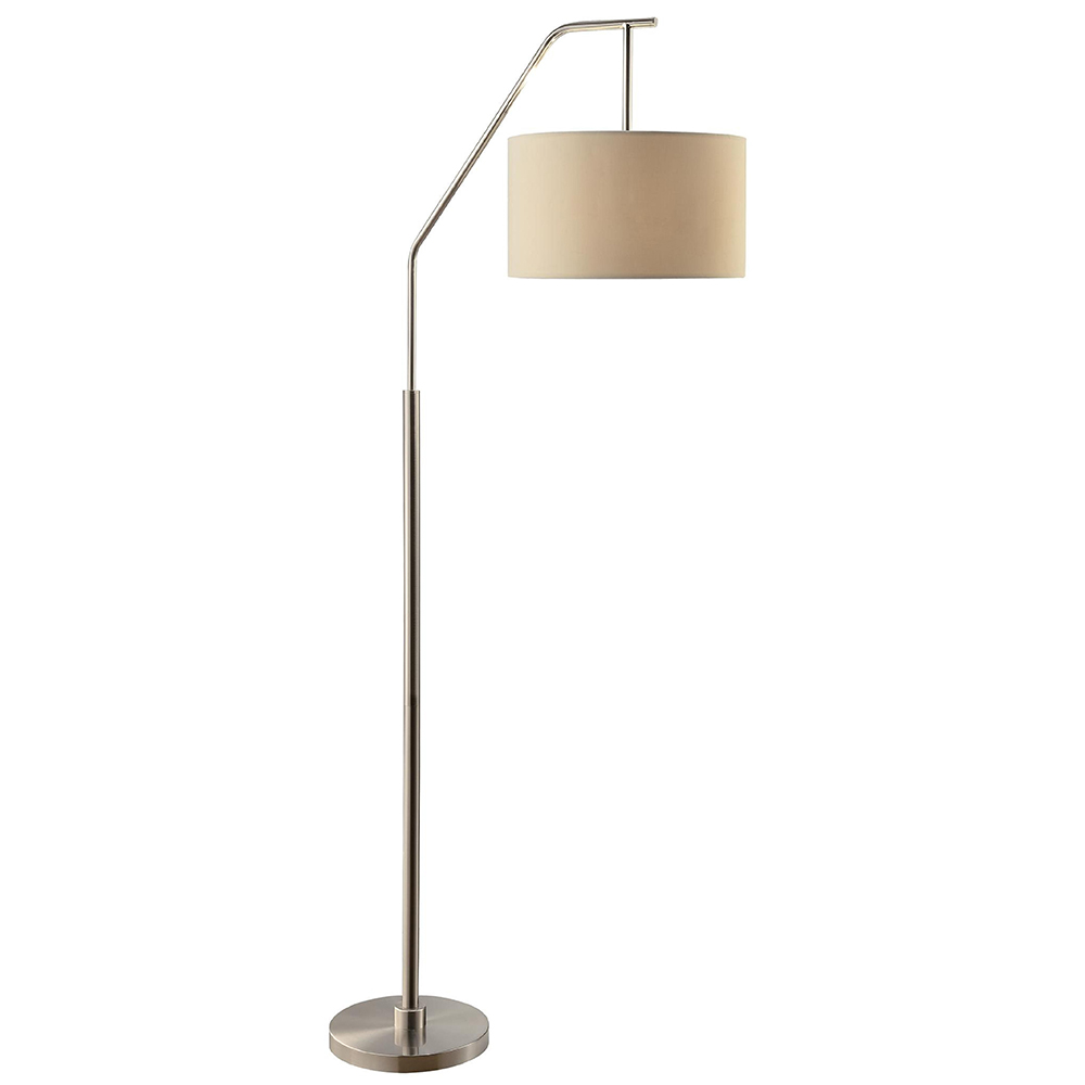 Linen fabric floor lamp retro atmosphere study living room floor lamp