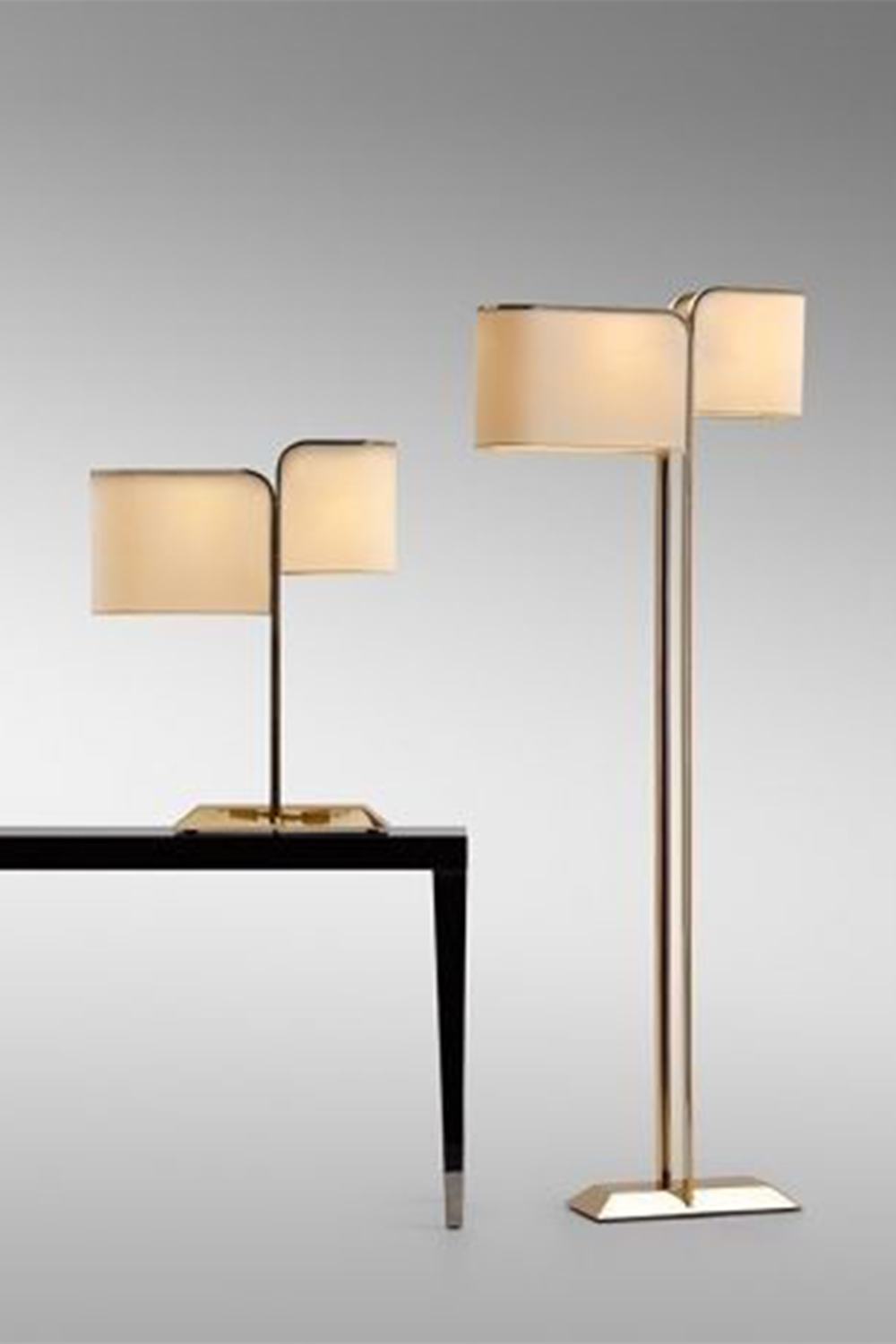 metal floor lamp