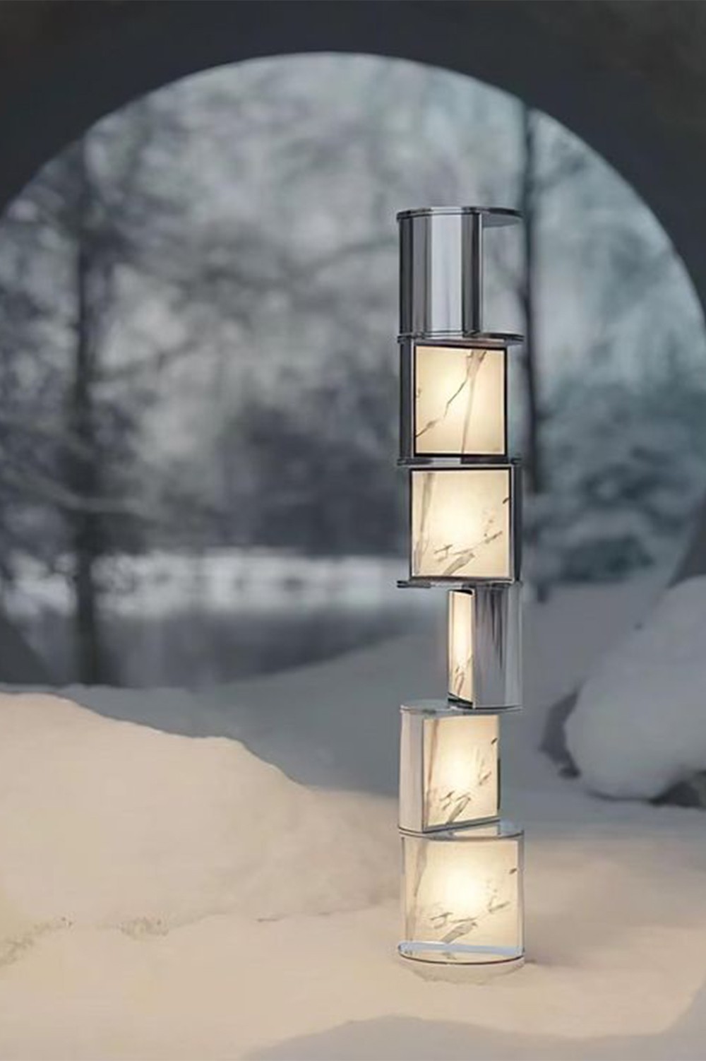 Tall floor lamp