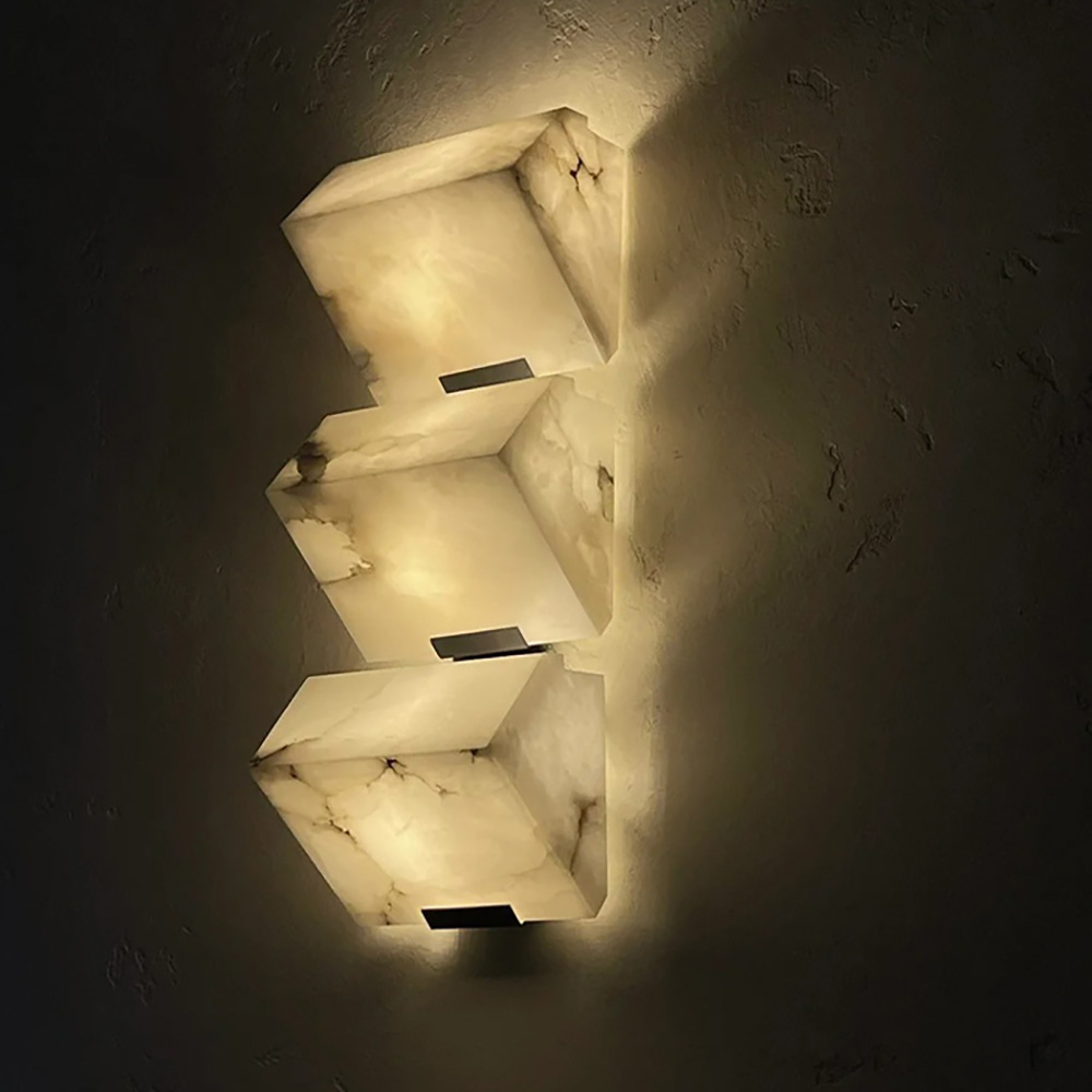 Nordic simple marble wall lamp bedroom living room outdoor bedside wall lamp