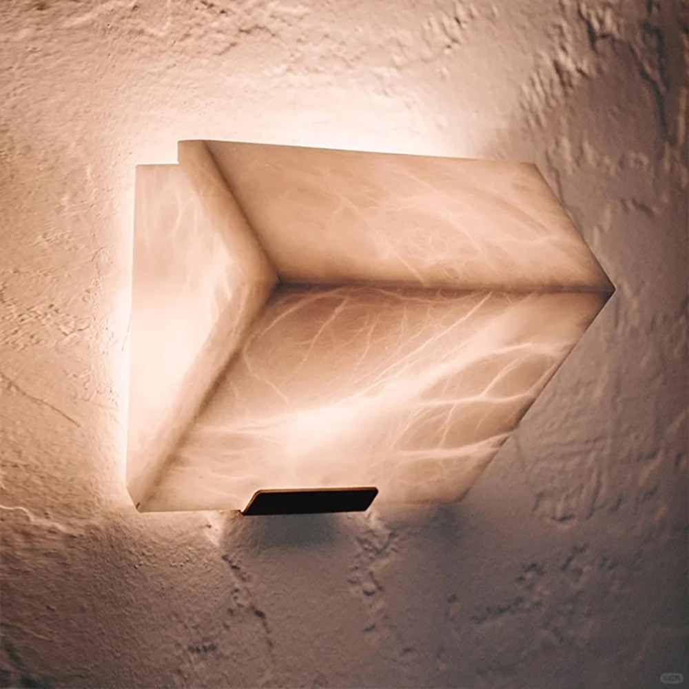 Nordic simple marble wall lamp bedroom living room outdoor bedside wall lamp