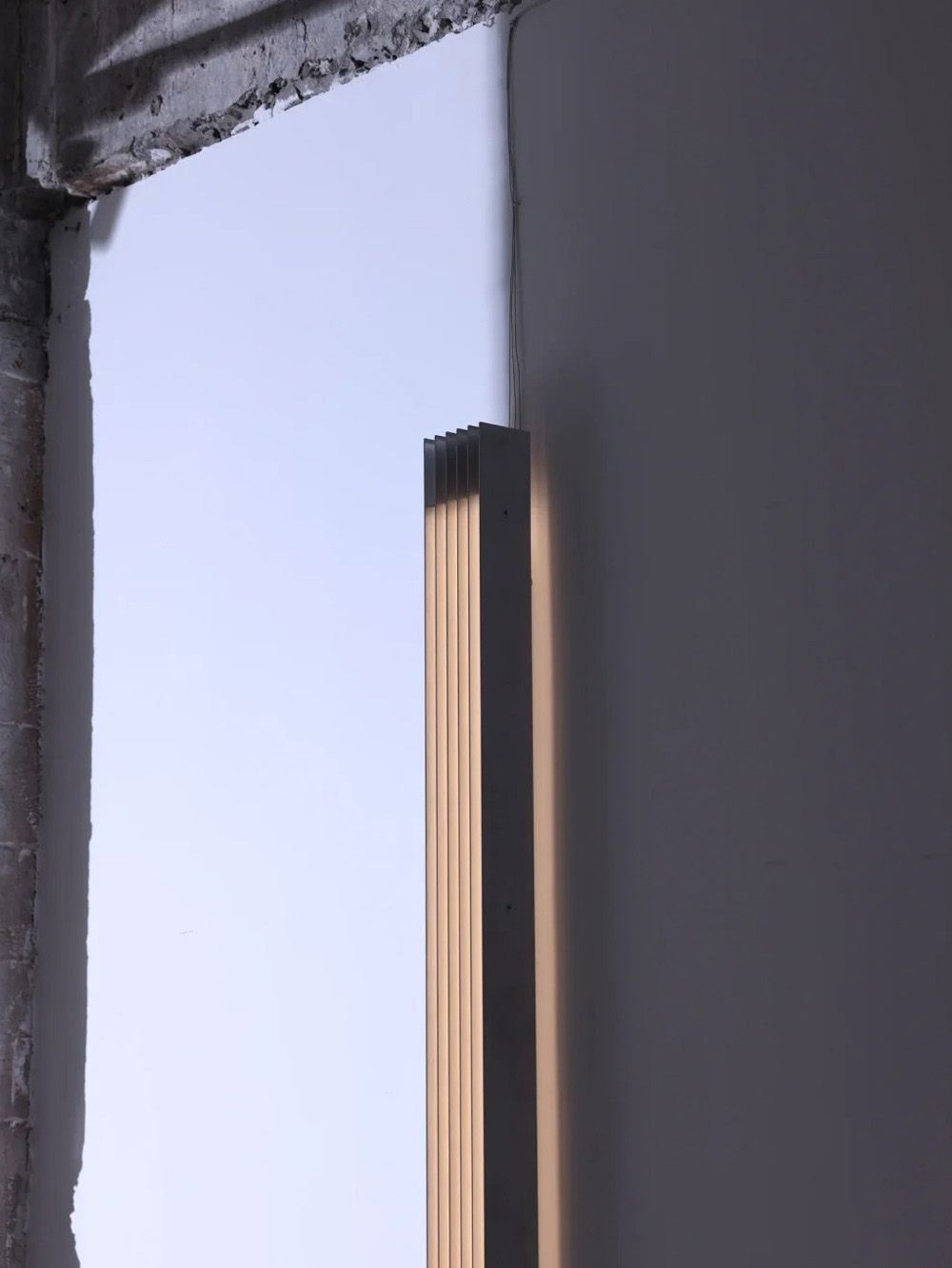 black wall lamp