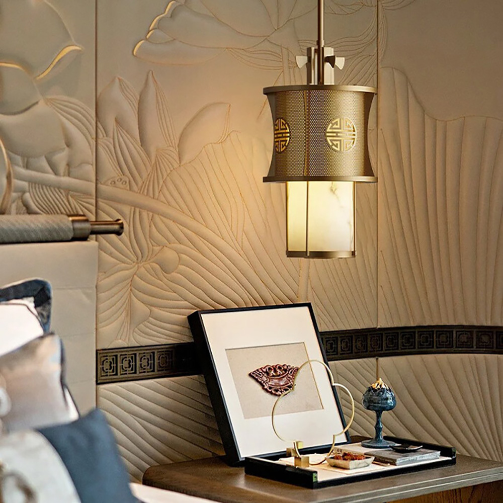 Marble wall lamp wholesale Chinese style designer corridor decoration wall lamp