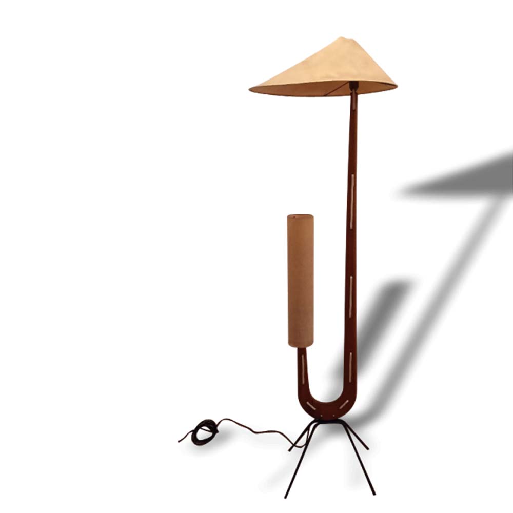 Creative floor lamp retro simple bedroom living room floor lamp