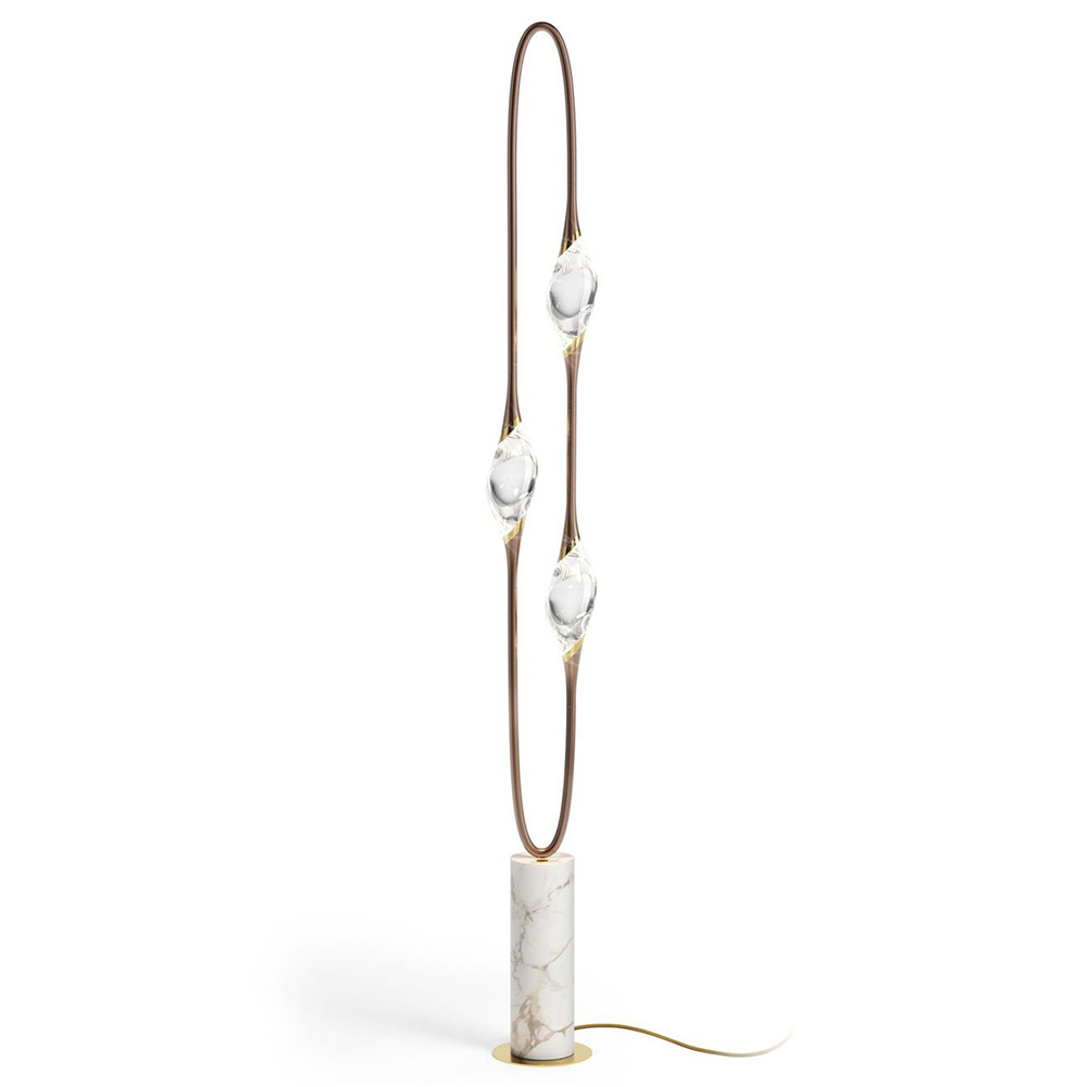 Light luxury floor lamp metal marble living room home floor lamp