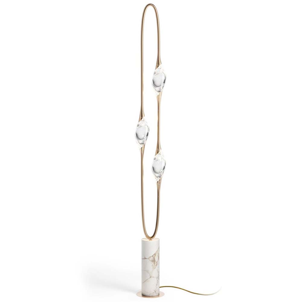 Light luxury floor lamp metal marble living room home floor lamp