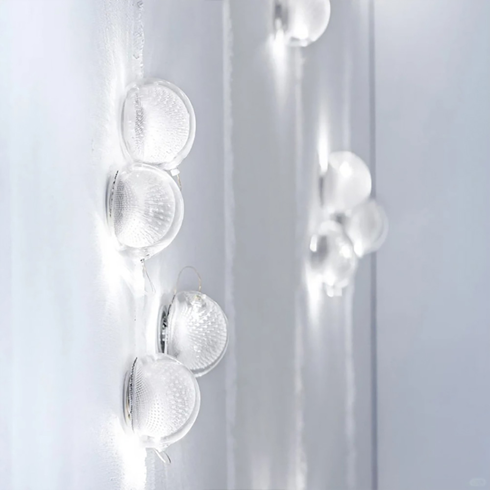 Creative jellyfish design glass wall lamp restaurant living room decorative wall lamp