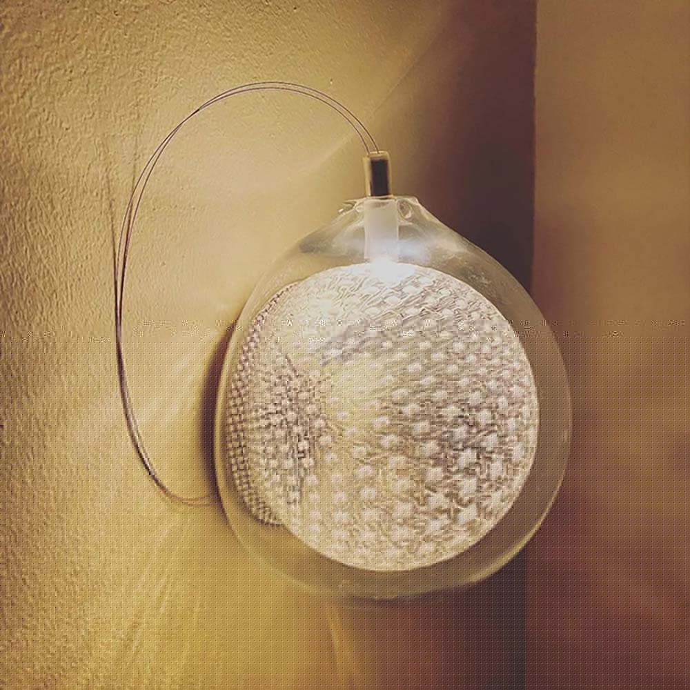 Creative jellyfish design glass wall lamp restaurant living room decorative wall lamp
