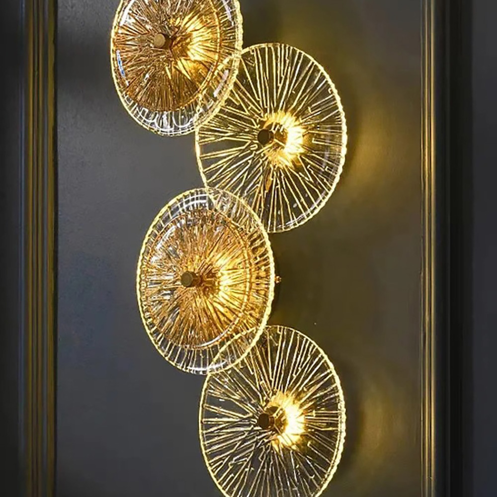 Designer round lotus leaf design wall lamp restaurant decoration wall lamp
