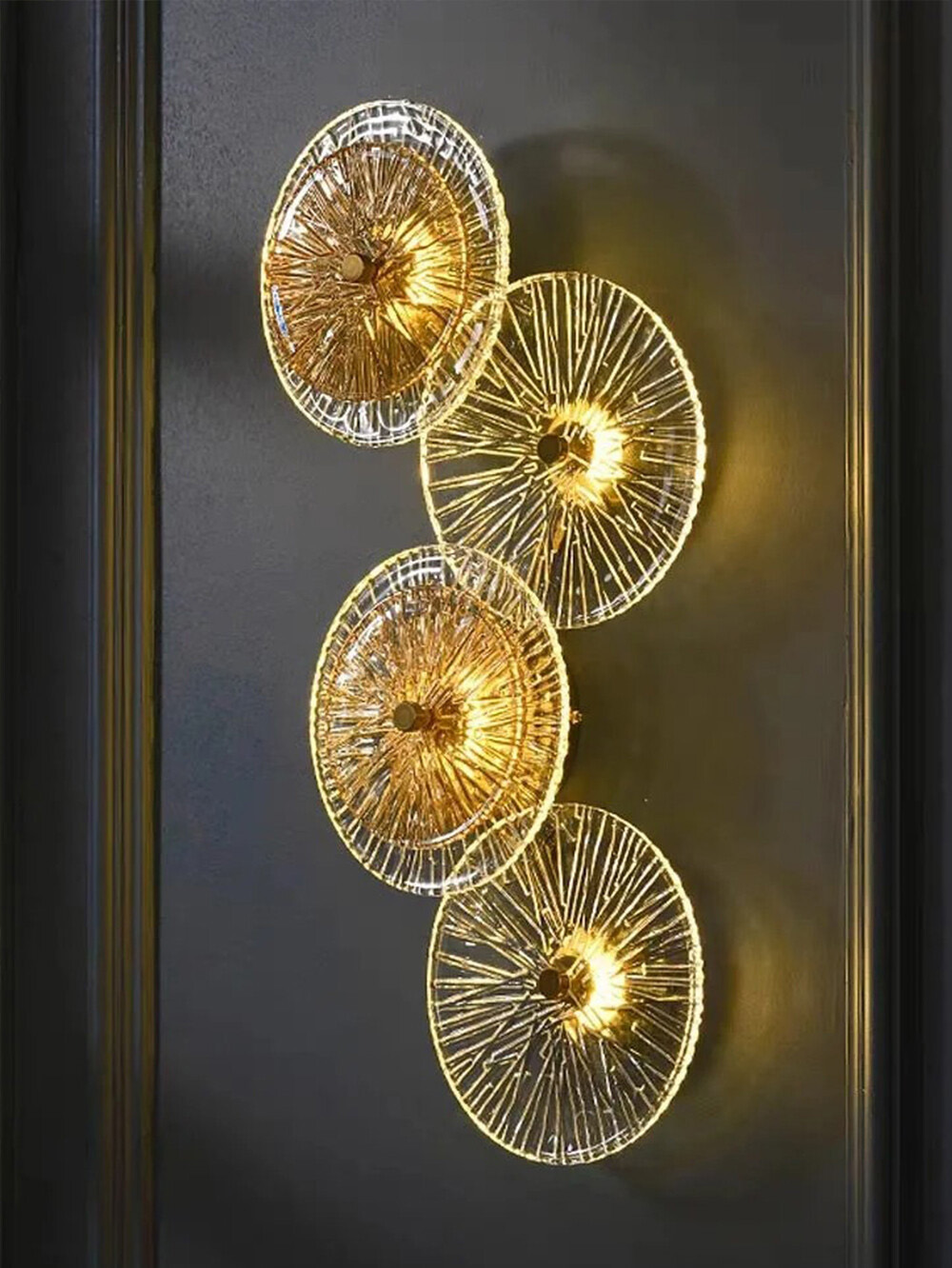 creative lamp wall