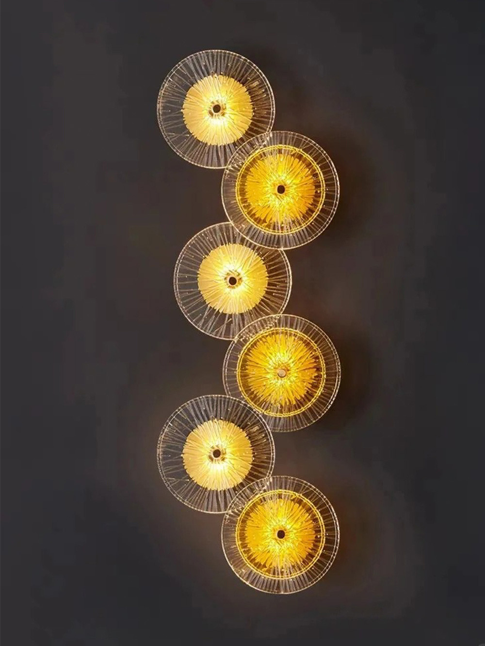 creative lamp wall