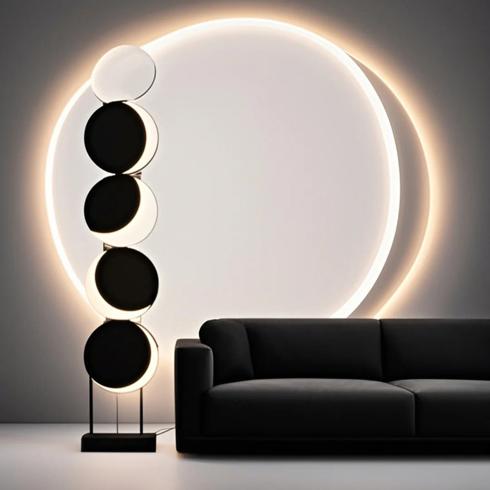 Unique design of modern light luxury round floor lamp custom floor lamp