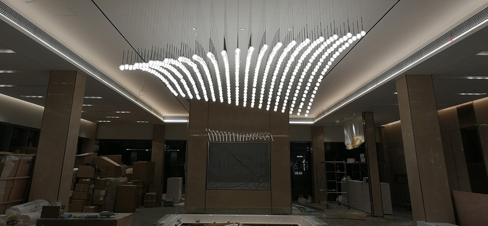 chandeliers and hanging lamps