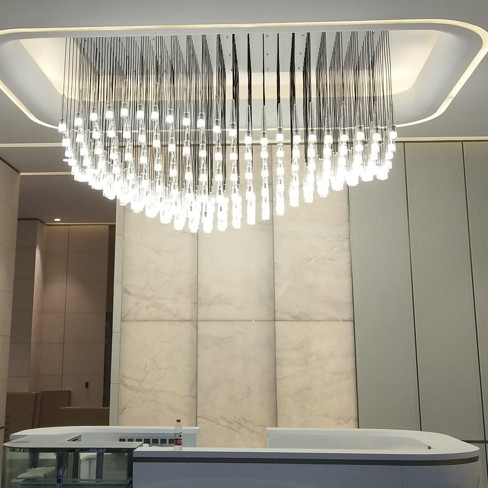 Customized Parametric design custom crystal cup chandelier