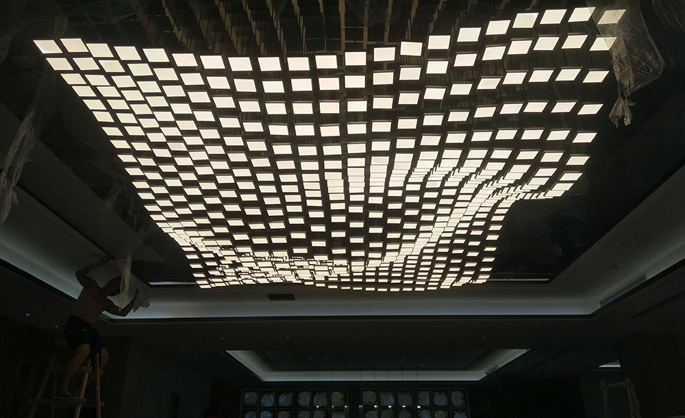 luxury chandelier hotel