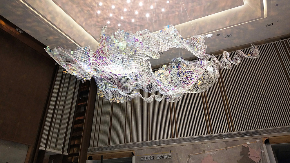 acrylic chandelier wedding