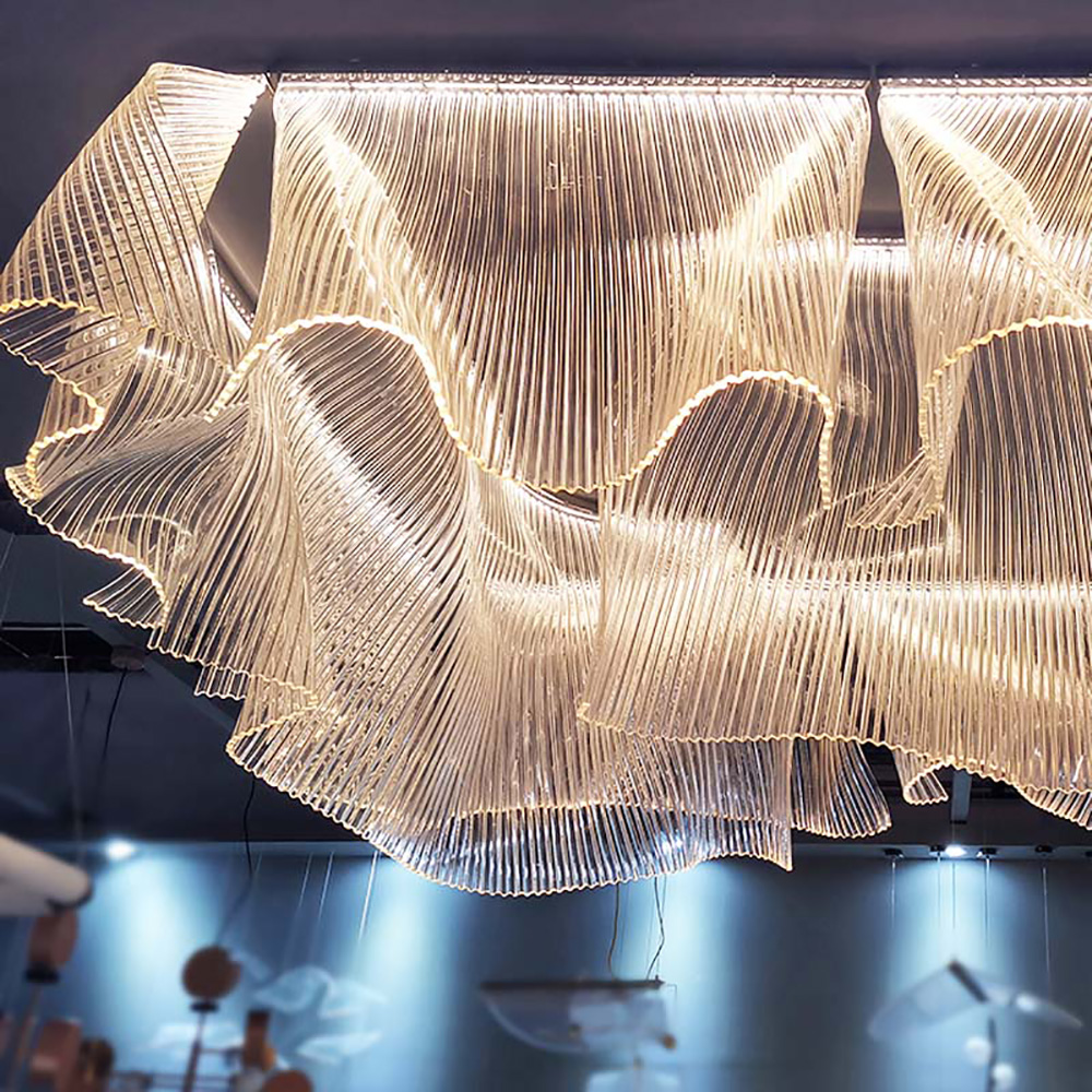 Designer acrylic skirt chandelier customized for hotel villa high-end club