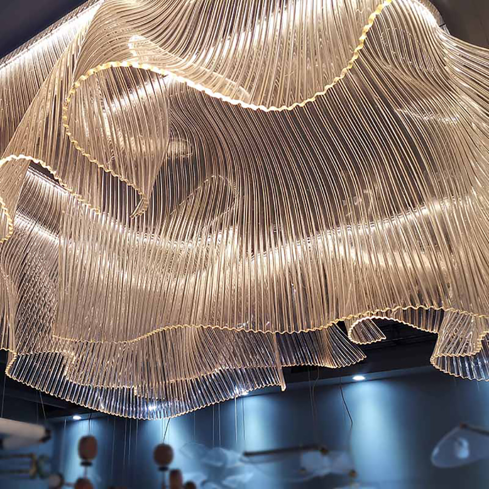 Designer acrylic skirt chandelier customized for hotel villa high-end club