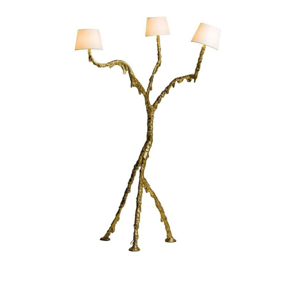 Rattan wooden floor lamp modern simple bedroom living room lamp
