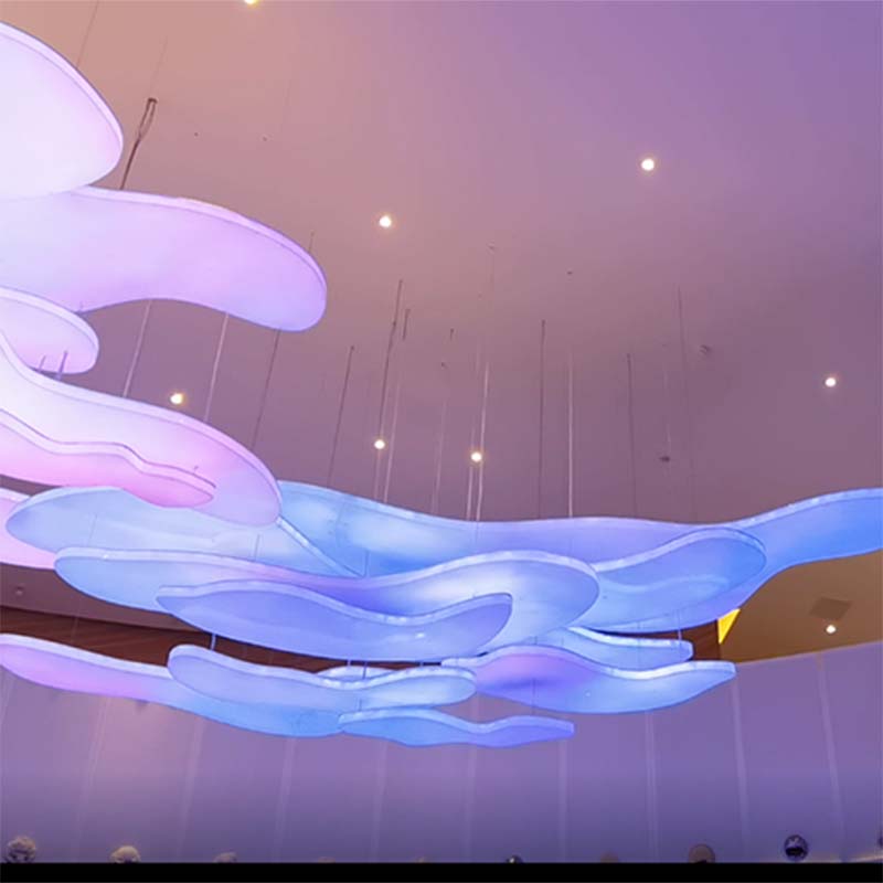Hotel lobby lighting programming art design chandelier LED control chandelier