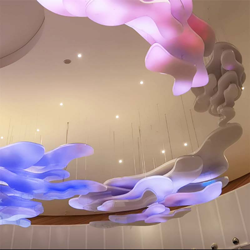 Hotel lobby lighting programming art design chandelier LED control chandelier