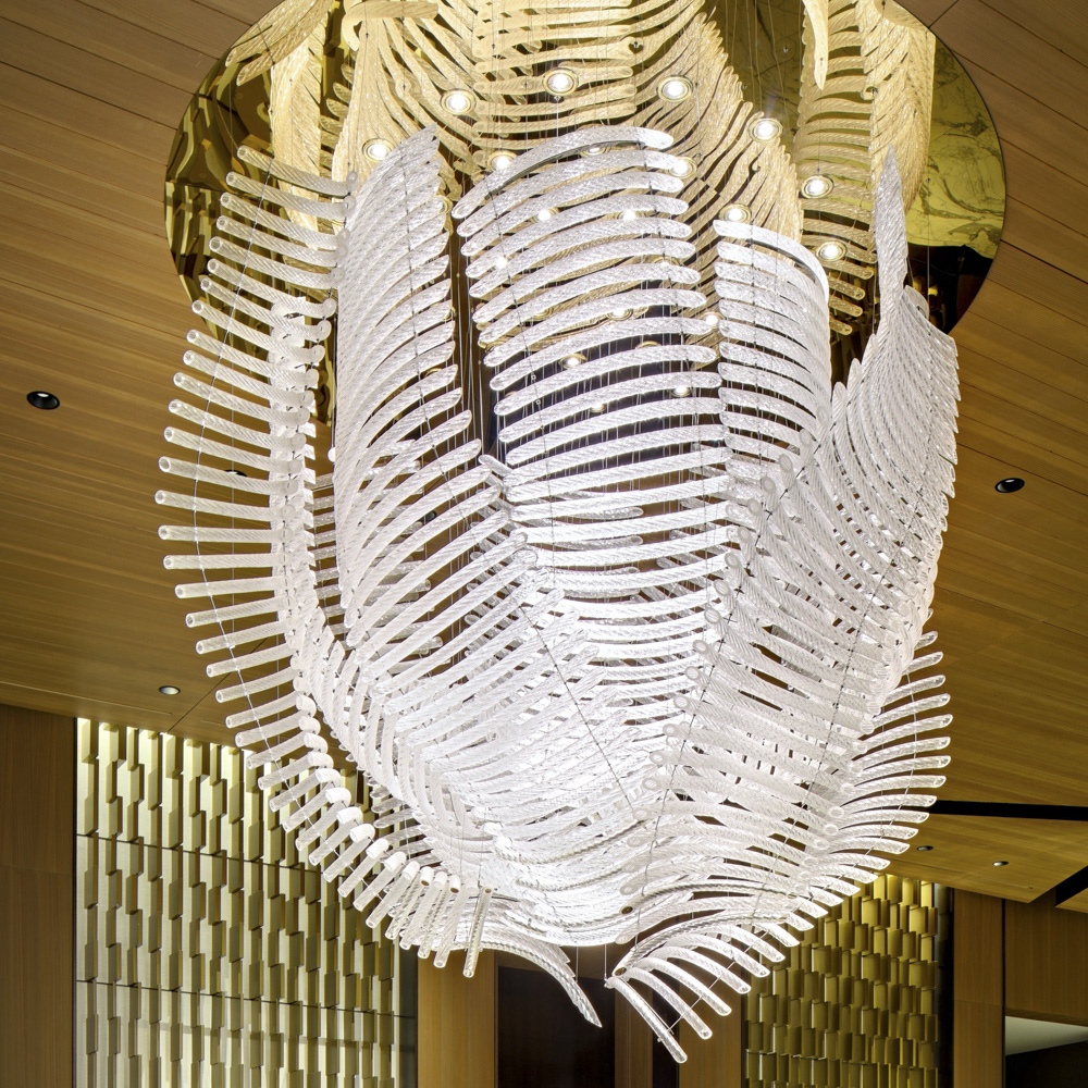 Large non-standard custom ceiling lights for hotel banquet halls