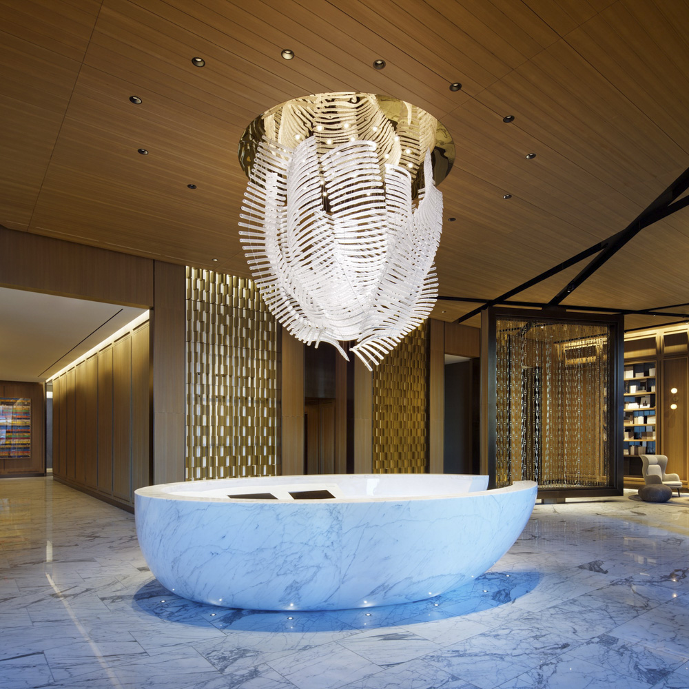 Large non-standard custom ceiling lights for hotel banquet halls