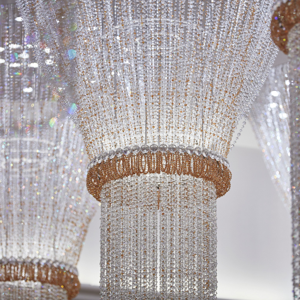 Modern luxury crystal custom chandelier for hotel lobby banquet hall