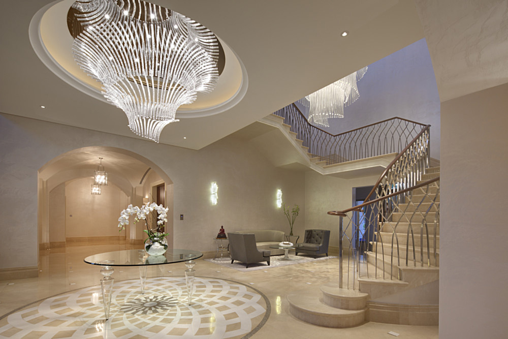 high ceiling chandelier