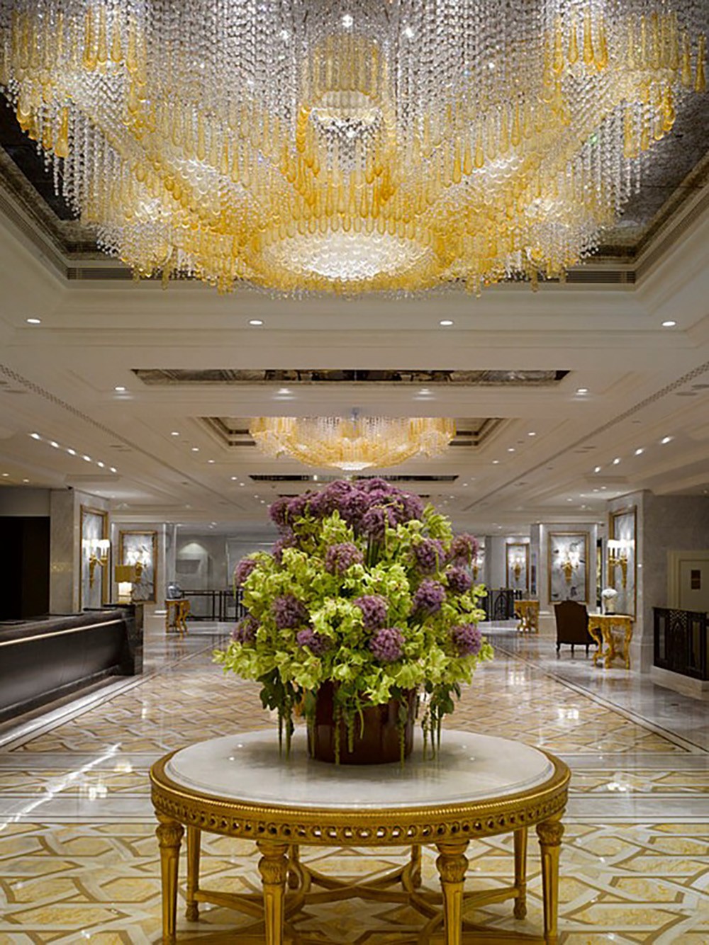 villa stair staircase chandelier