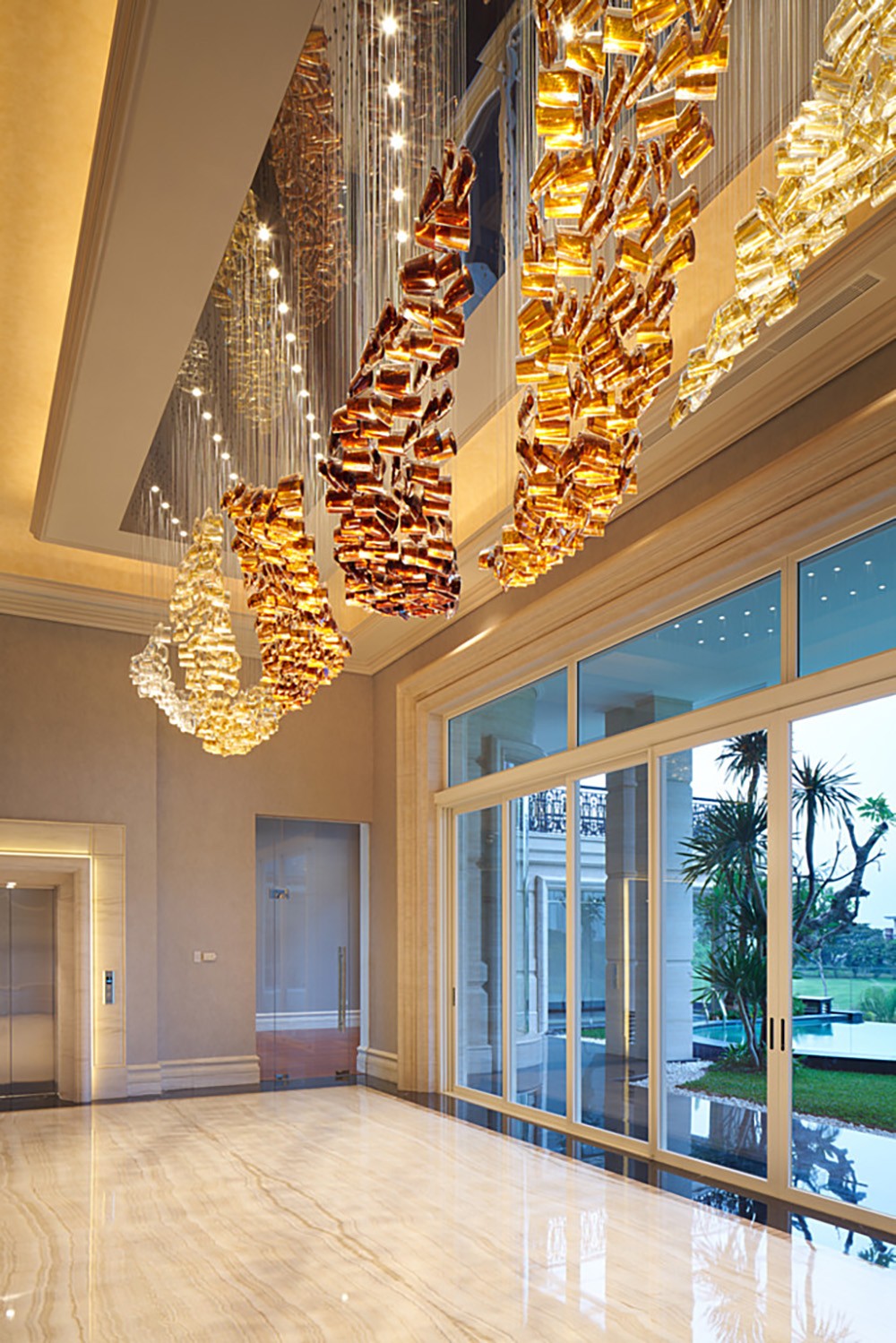 chandeliers and hanging lamps