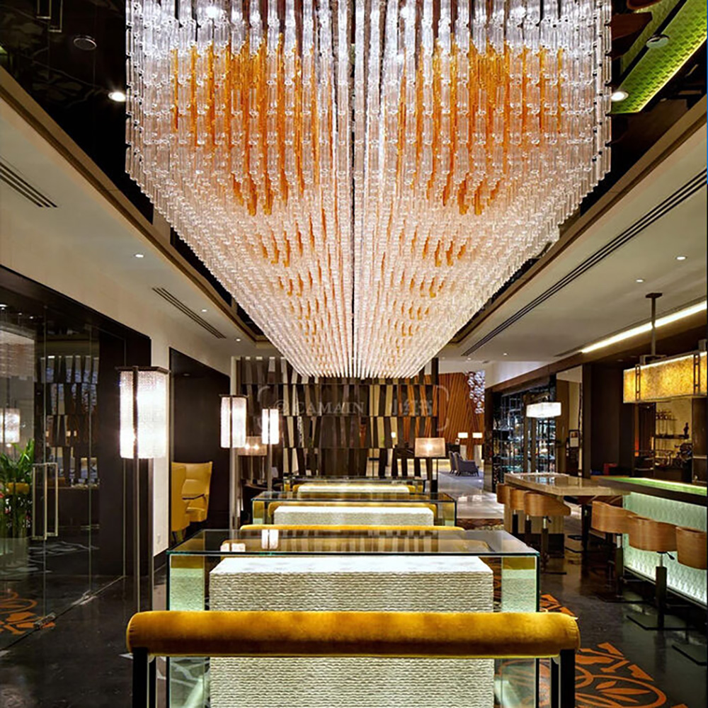 Luxury Hotel Crystal Kitchen Chandelier Lighting Dining Room-
