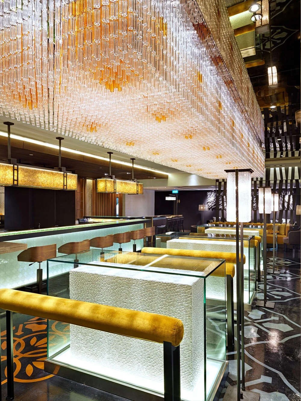 chandeliers and hanging lamps