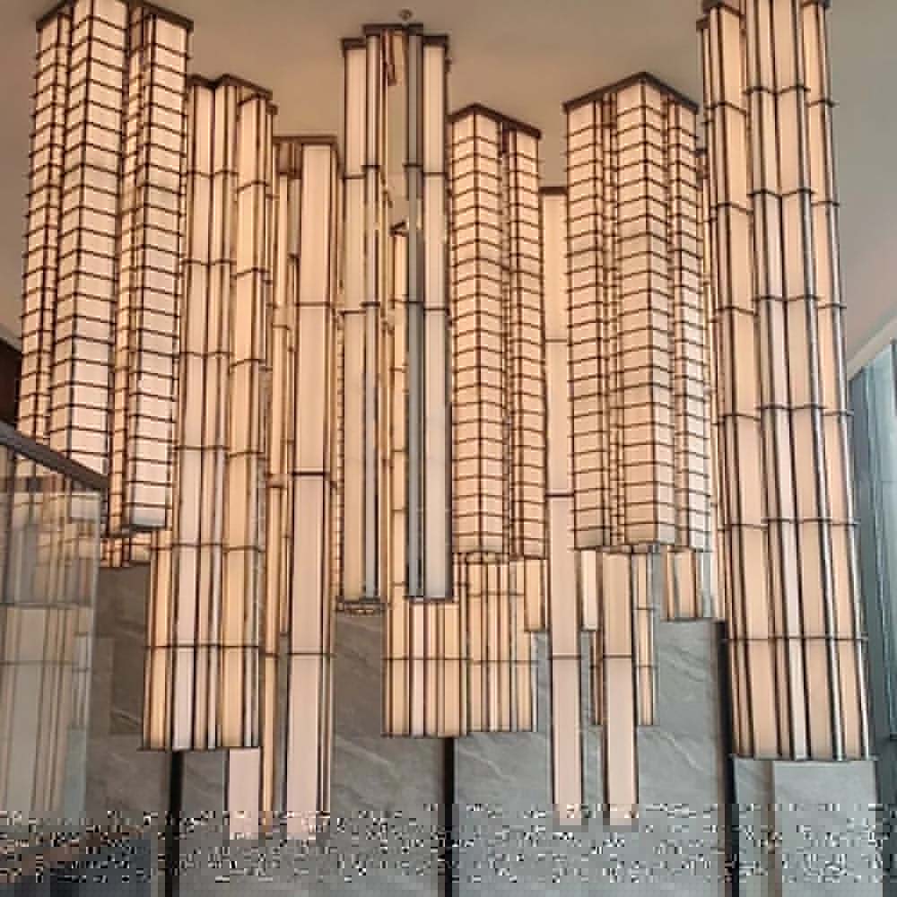 Unique Design Home Modern Luxury House Long Chandelier