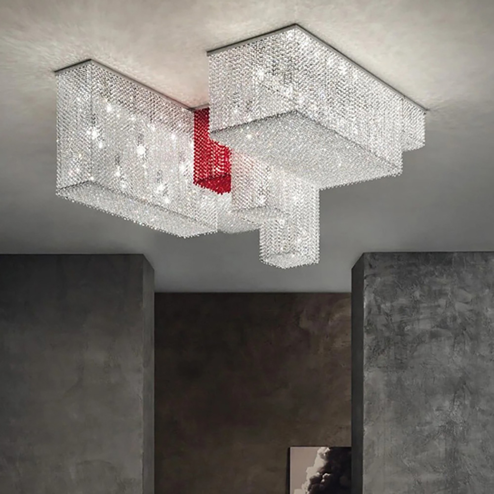 Special Design Modern Crystal Hotel Custom High Ceiling Luxury Chandelier for Hotels-