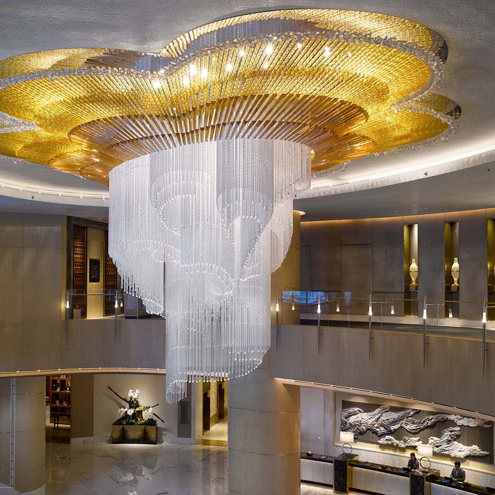 Luxury Crystal Villa Hotel Lobby Modern Art Hanging Chandelier Pendant Light