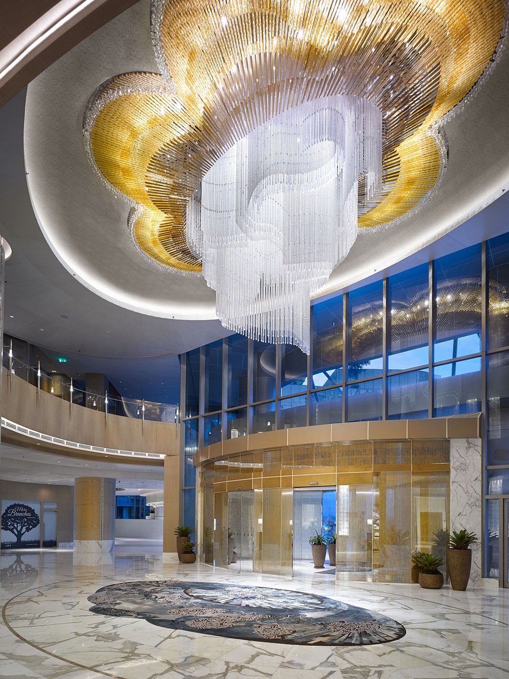 hotel lobby chandelier