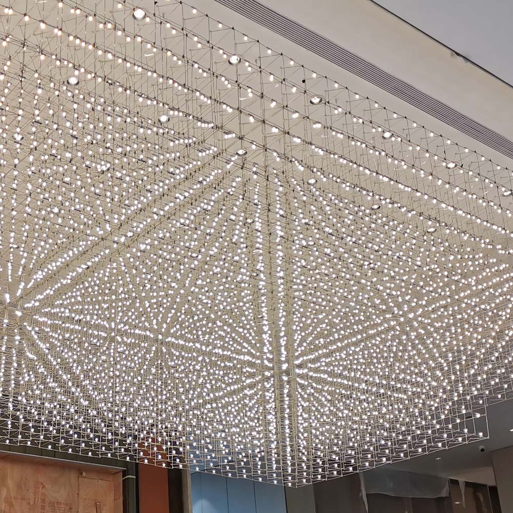 Modern Ceiling Pendant Light Fashion Stainless Steel LED Lamp Project Chandelier